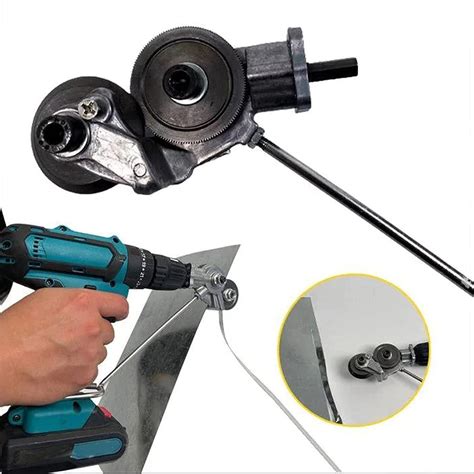 nibbler cutter drill attachment double head metal sheet|best metal nibbler drill attachment.